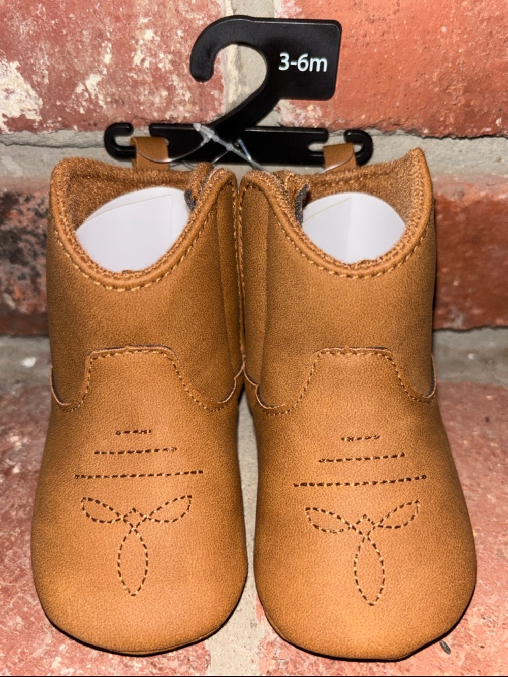 Carter's Baby Boots -Soft Sole Crib Shoes Pre-Walkers Boy or Girl Rodeo Sz 3-6m